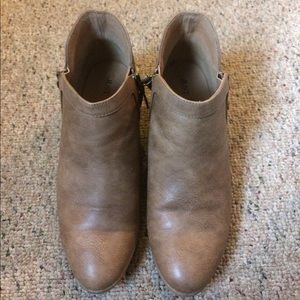 Tan JustFab Ankle Boots