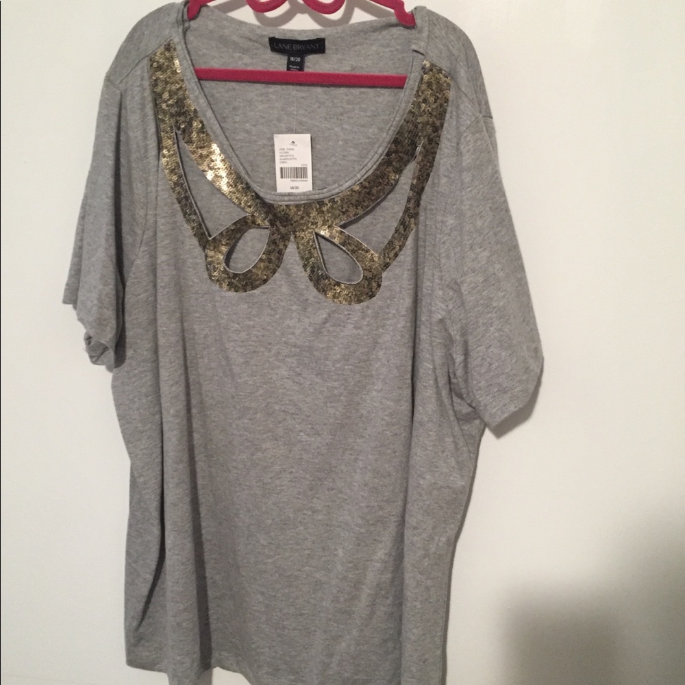 NWT Lane Bryant Bow Tee