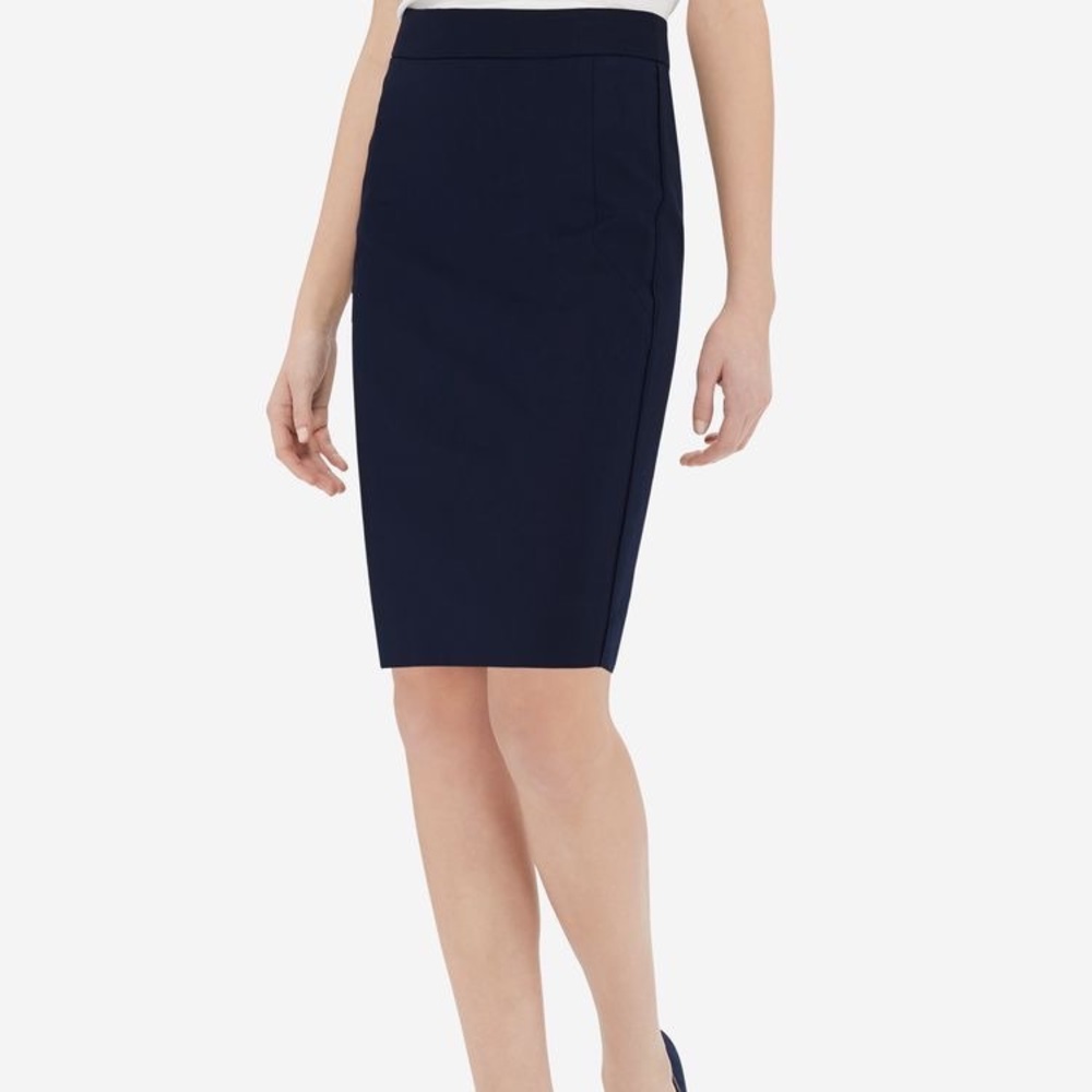 The Limited Navy Pencil Skirt