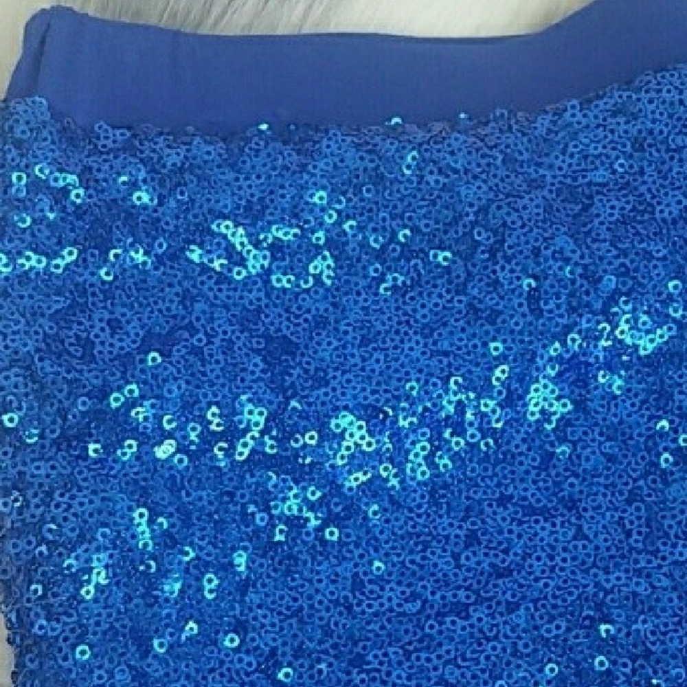 Pants Shorts SEQUIN SHORTS Blue womens ladies - Picture 4 of 4