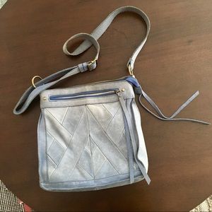 Lucky brand periwinkle leather cross body bag