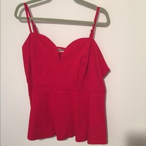 NWT City Chic, red, peplum top