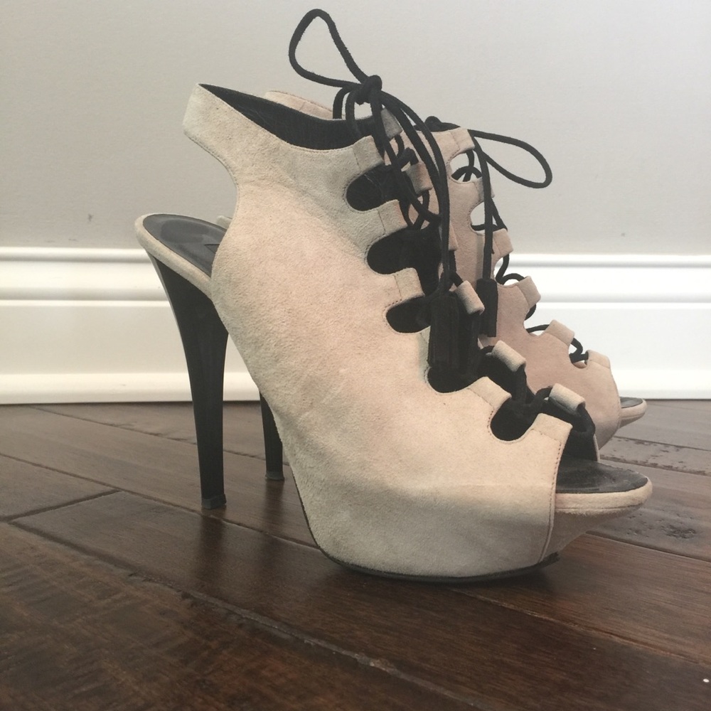 Taccetti lace-up platform heels