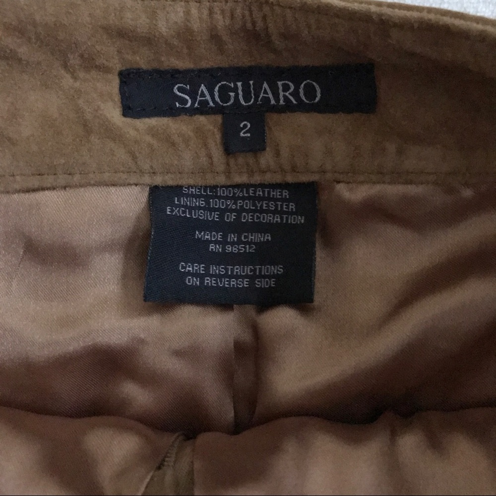 SAGUARO Suede cropped Culottes Gaucho pants NWT - Picture 6 of 8
