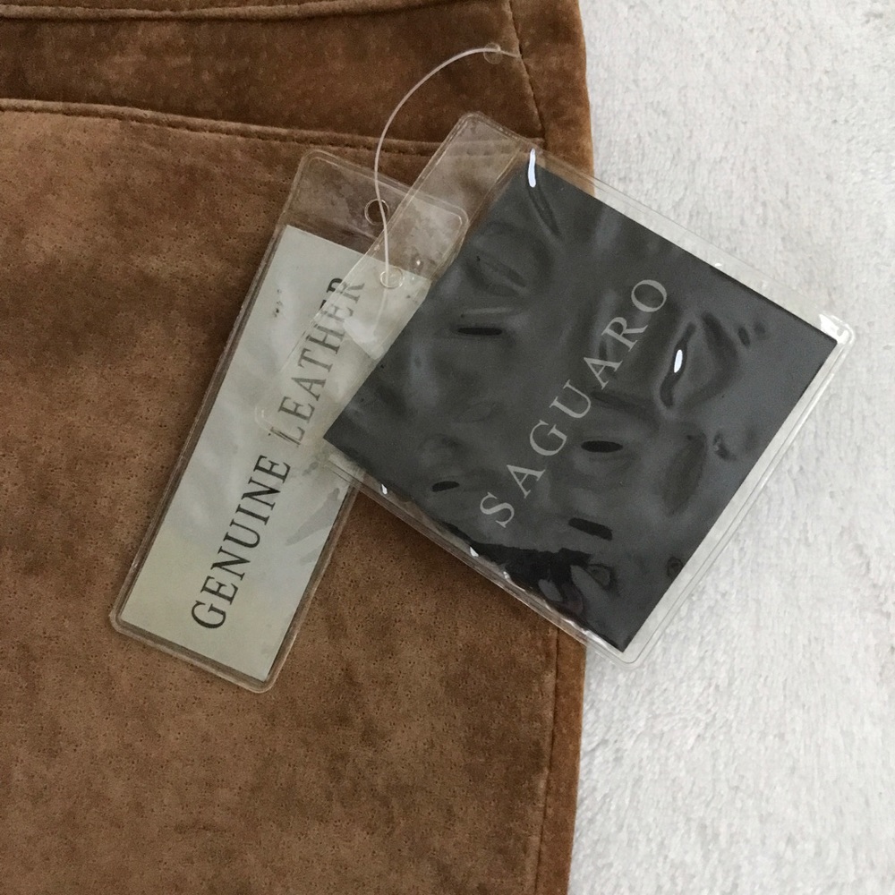 SAGUARO Suede cropped Culottes Gaucho pants NWT - Picture 7 of 8