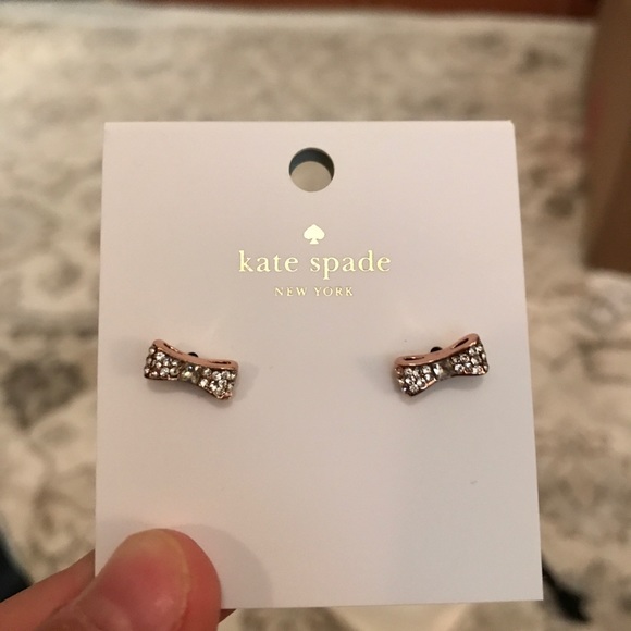 NWT Kate Spade bow studded earring - Picture 2 of 7