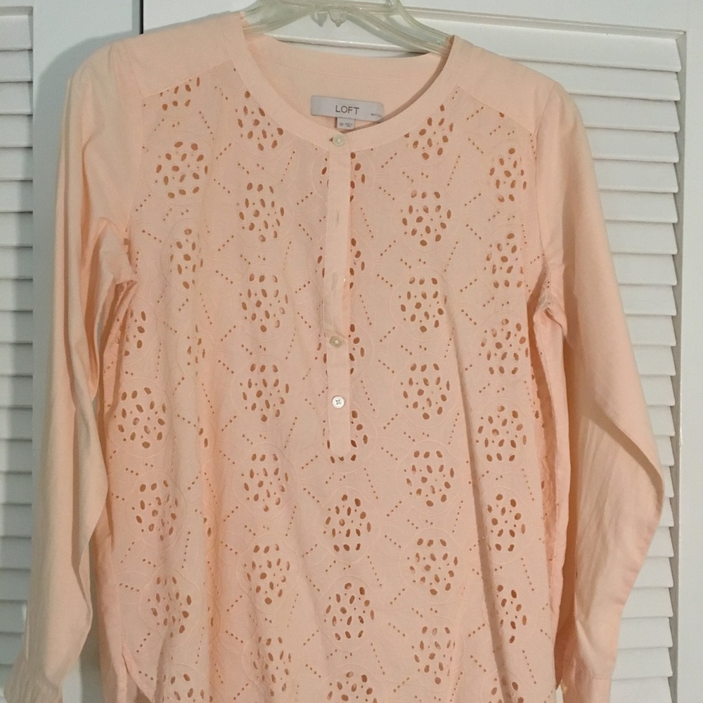 LOFT eyelet blouse