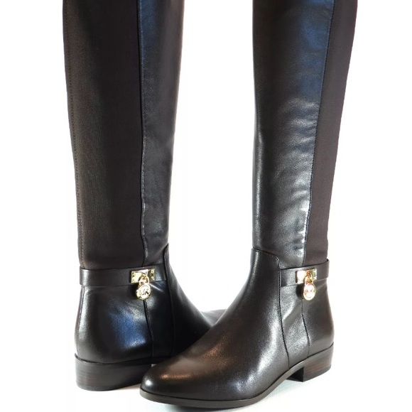 Sold! MK Hamilton Tall Leather Boot DK Chocolate - Picture 2 of 8