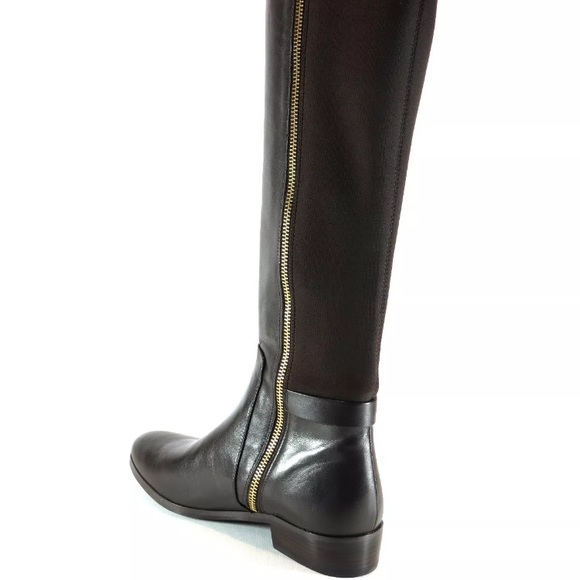 Sold! MK Hamilton Tall Leather Boot DK Chocolate - Picture 4 of 8