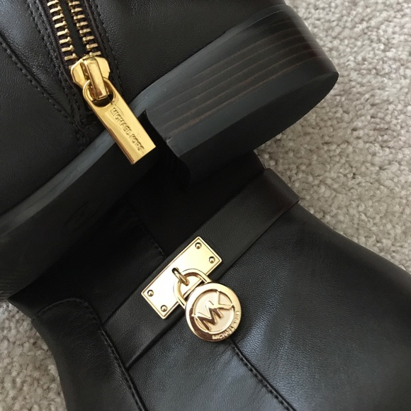 Sold! MK Hamilton Tall Leather Boot DK Chocolate - Picture 7 of 8