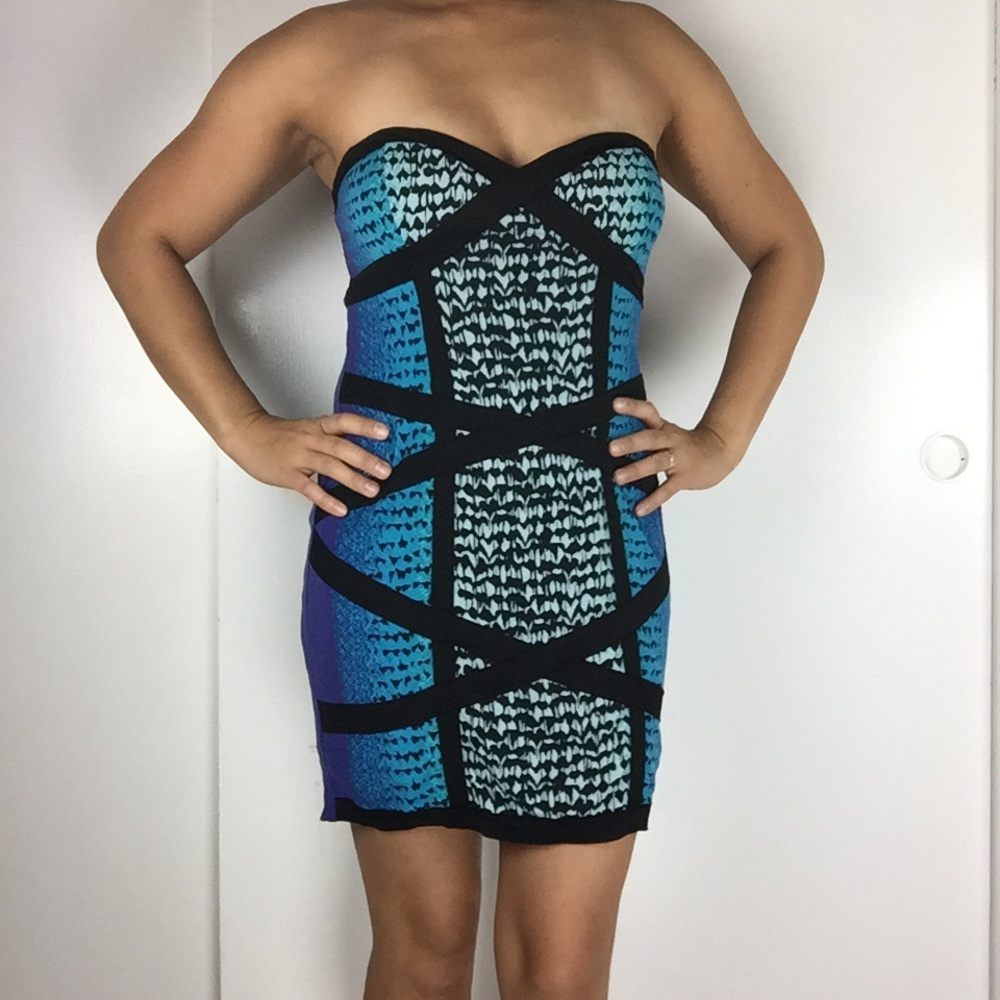 Rampage Blue Bodycon Dress