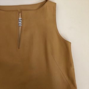 CELINE Vintage lamb leather sleeveless ladies top