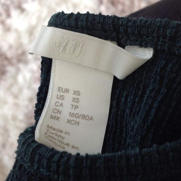 BOGO‼️Beautiful forest green cold shoulder top - Picture 6 of 7