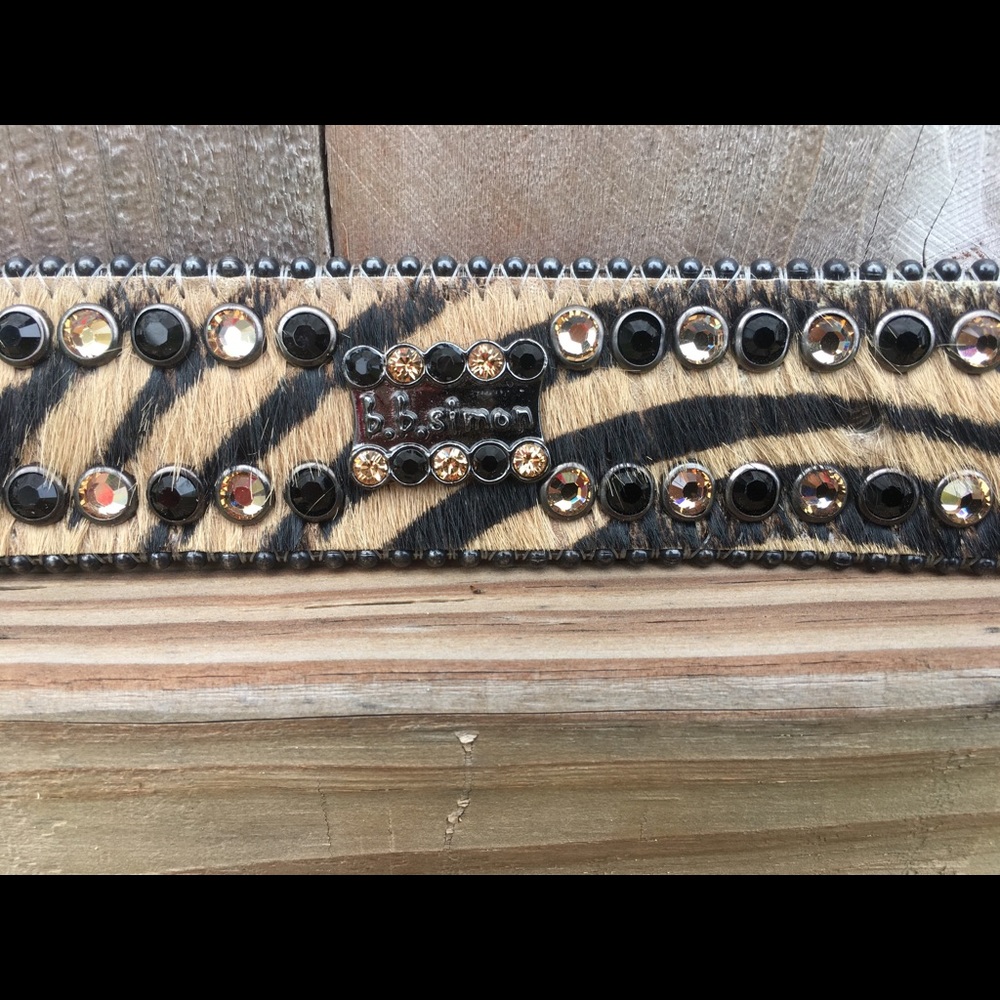 !!FINAL PRICE DROP!! B.B. Simon Zebra print Belt