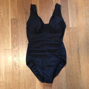 Lands End black one-piece NWT!