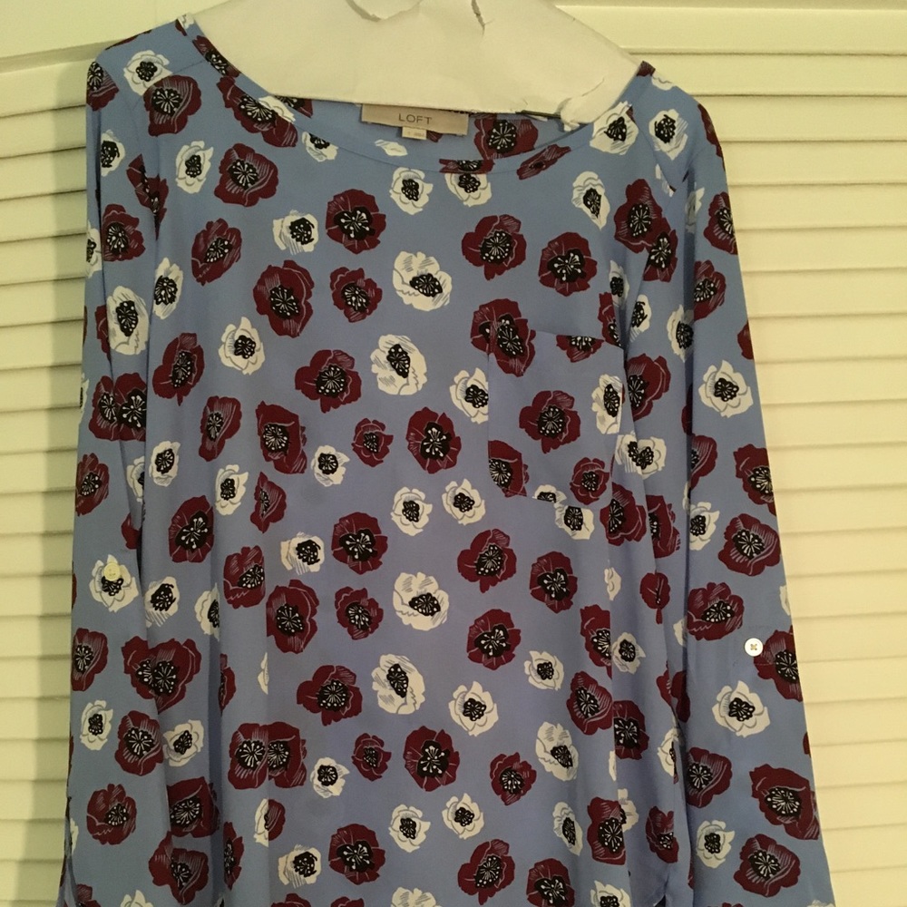 LOFT floral blouse