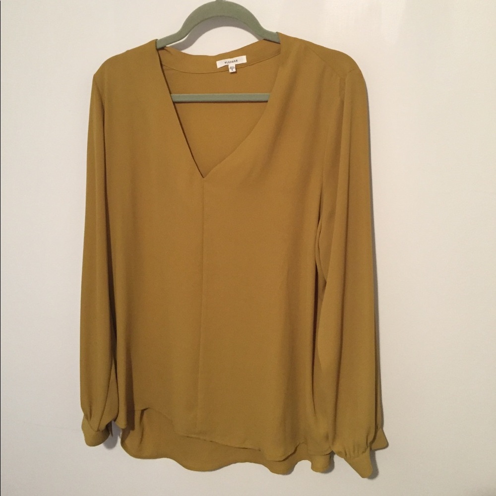 NWOT gorgeous mustard blouse from Nordstrom