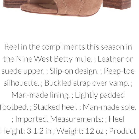 Nine West Peep Toe Mule - Picture 5 of 5