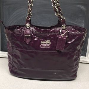 Coach Berry Patent Leather Tote 14123