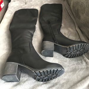 Style &color black over the knee boots