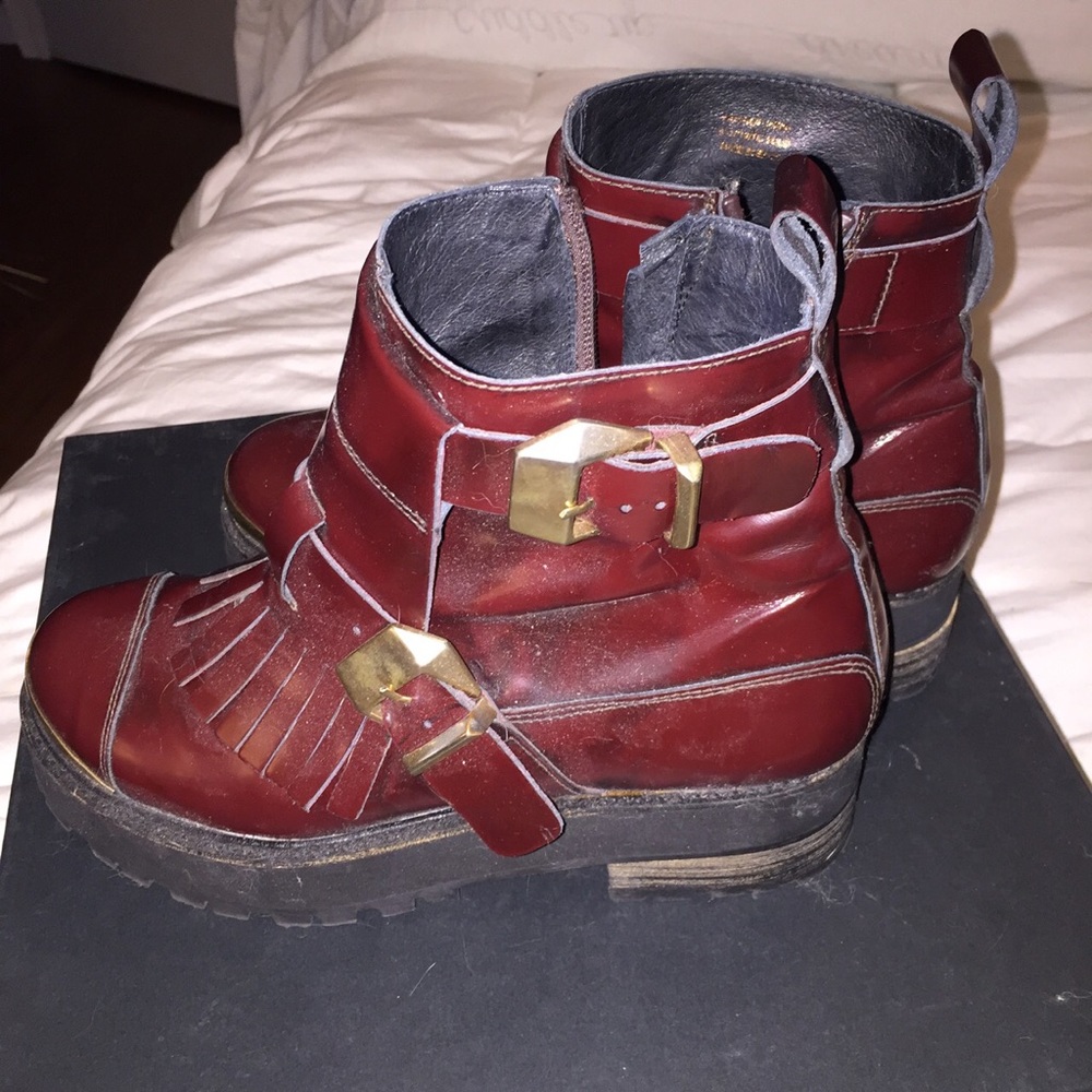 Tba Burgundy Boots