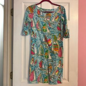 Lilly Cassie dress in You Gotta Regatta print