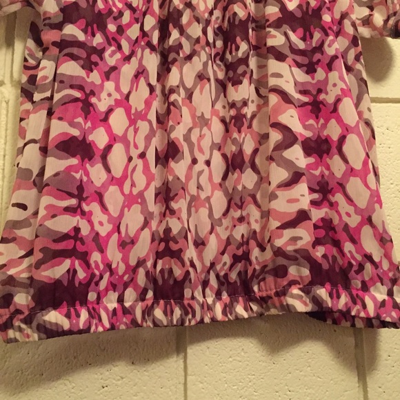 The Limited Short Sleeve Multi-colored Blouse - Picture 6 of 7