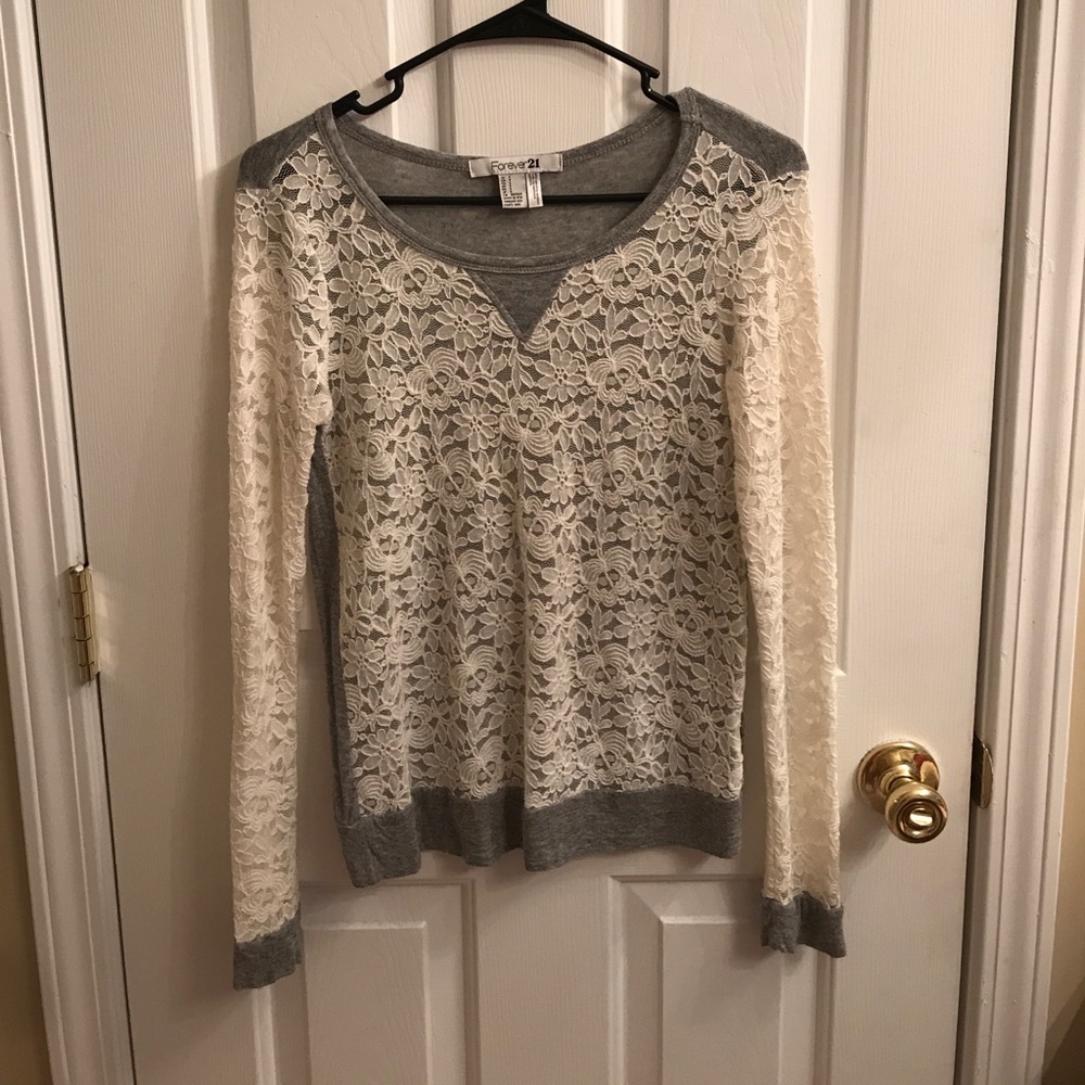 Lace forever 21 shirt!