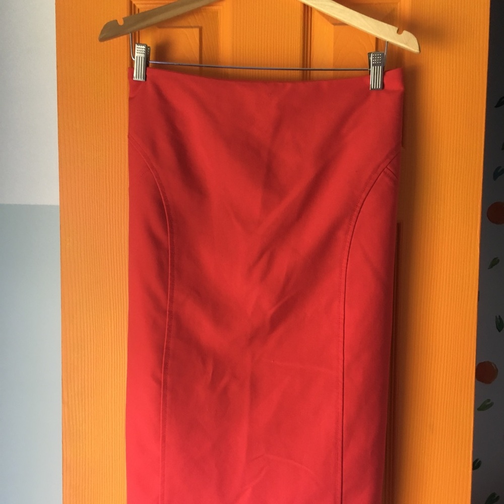 VGUC Worthington Hot Red Pencil Skirt Size 16W