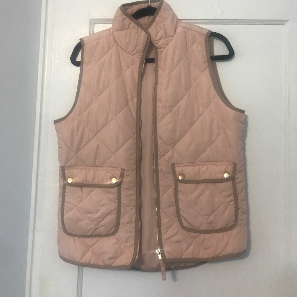 Light pink and tan vest