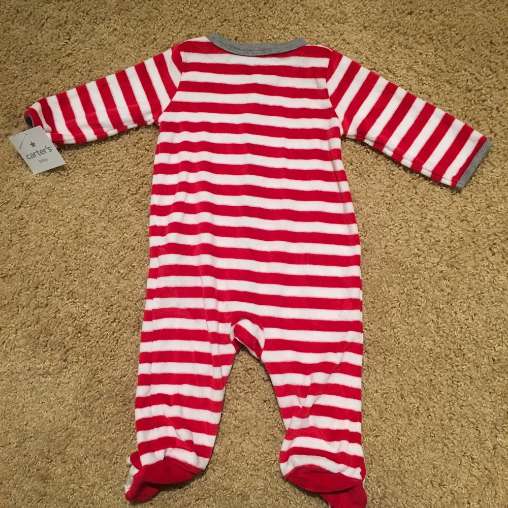 NWT Carter's Christmas pajamas with Santa, 6M - Picture 2 of 4