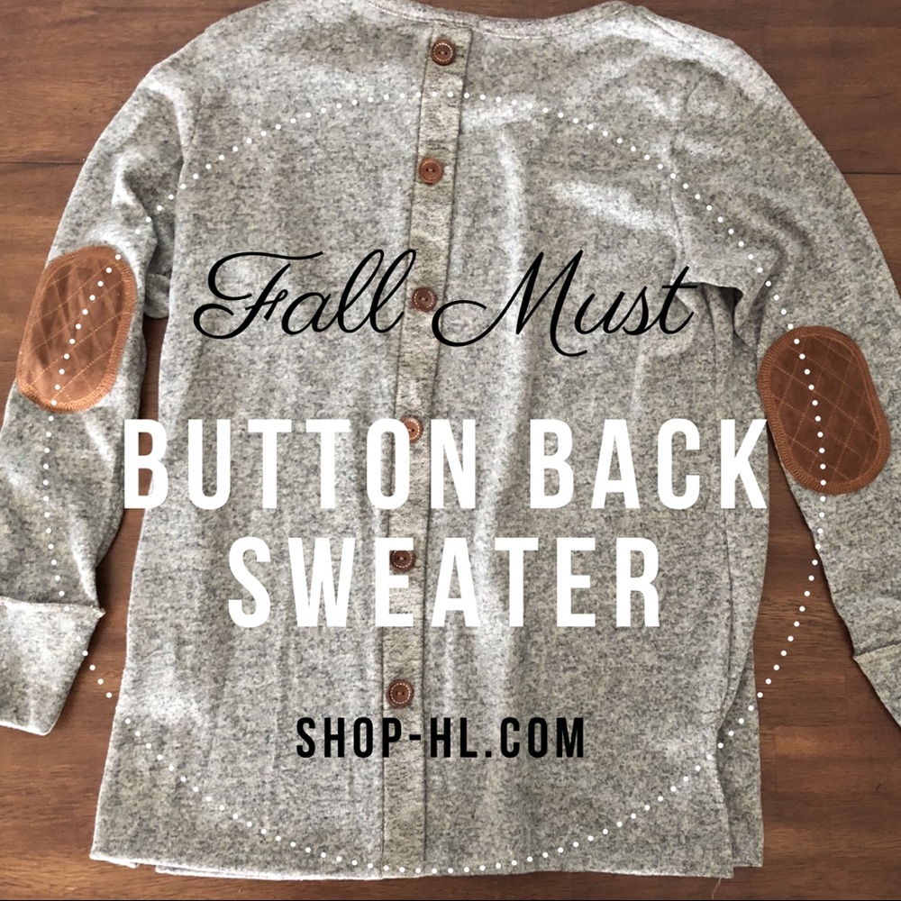 Button Back Sweater -The Anna