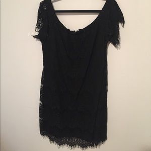 NWT City Chic, Black Lace off-the-shoulder Dress
