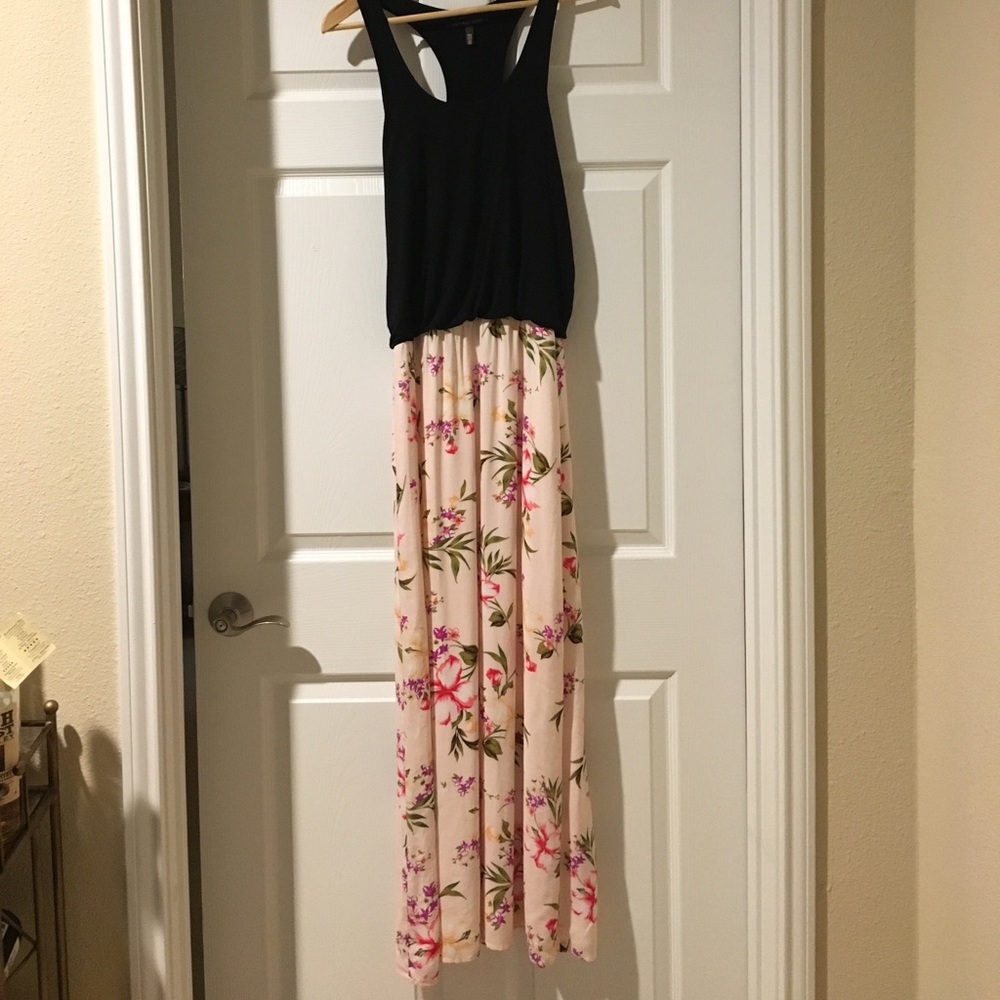 Victoria’s Secret Pink & Black Floral Maxi Dress