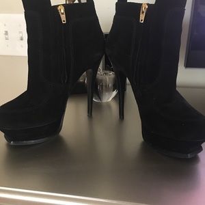 Authentic YSL suede ankle boots