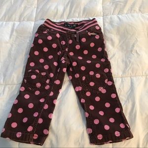 Mini Boden 2Y. Brown & Pink.❤️ knee patches cords