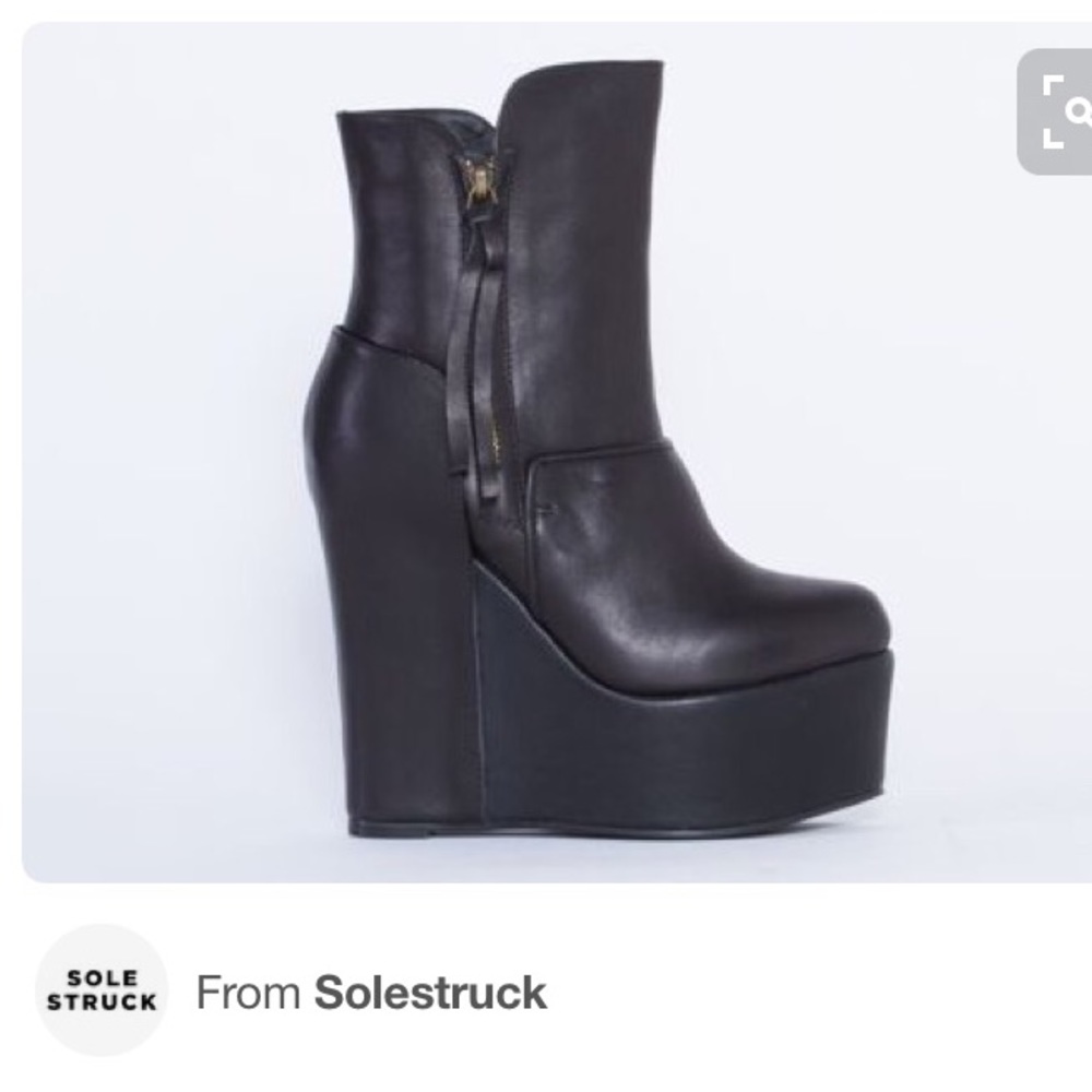 YES Genuine Leather Wedge Boot