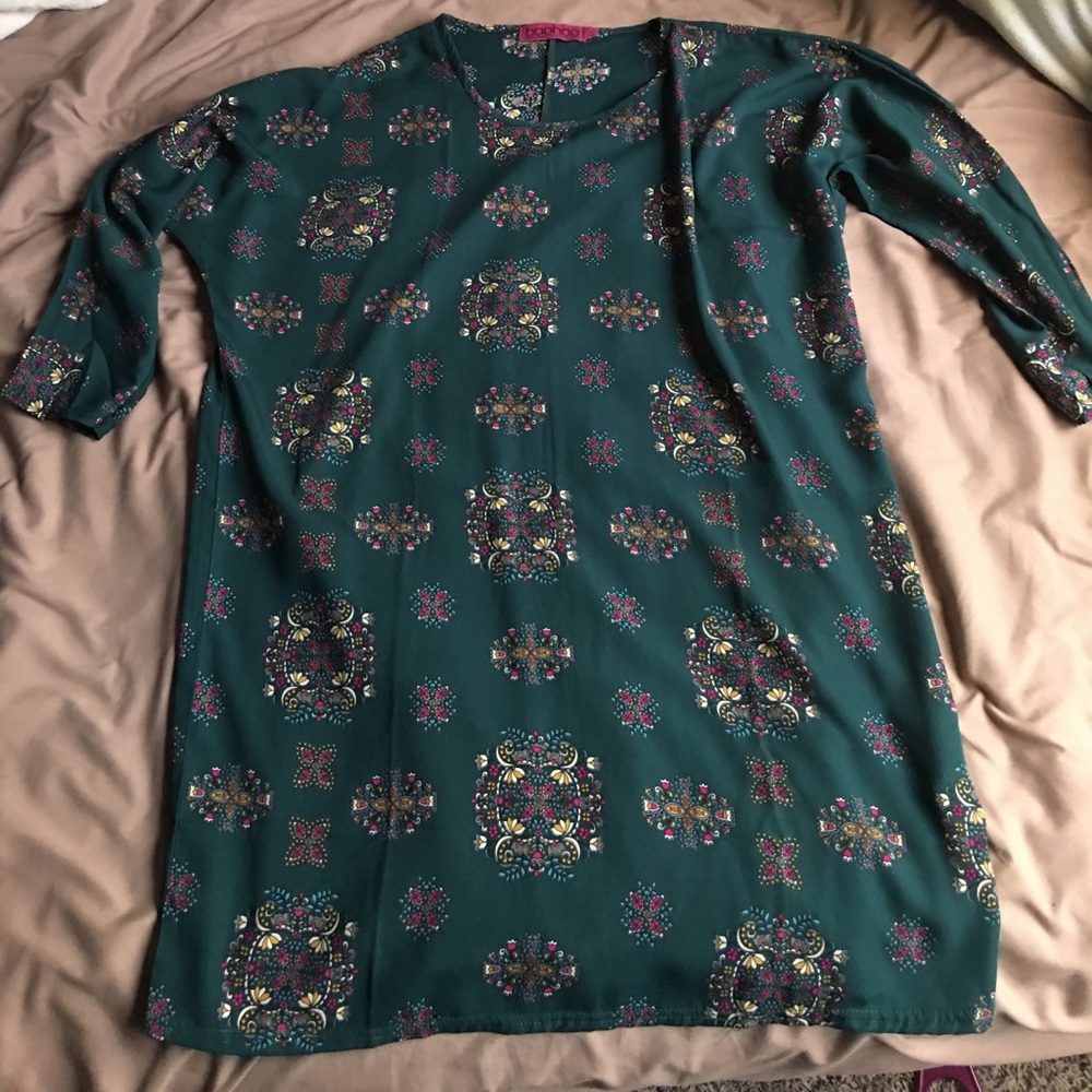 Patterned Shift Dress