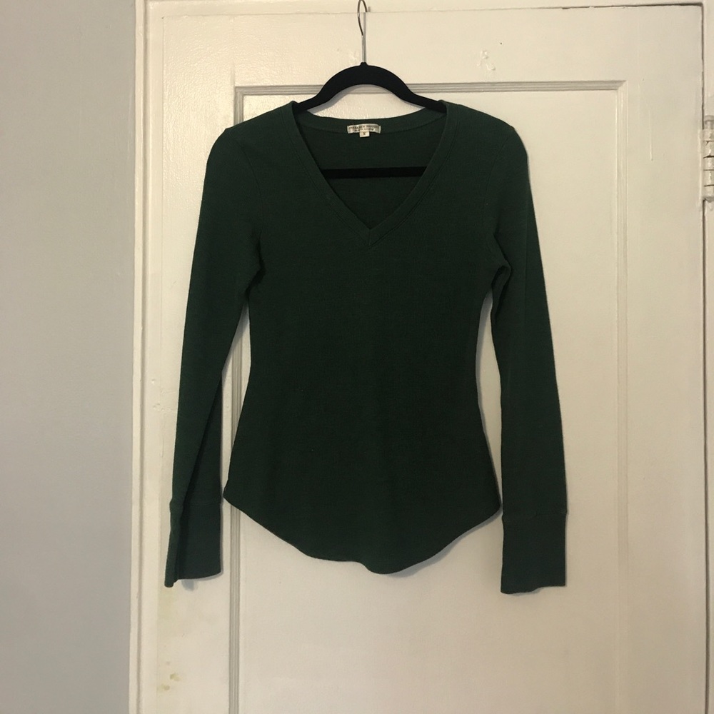 Thread for though deep green long sleeve