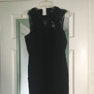 Black dress with lace top