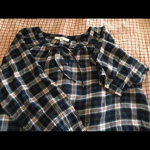 Plaid blouse