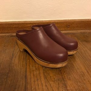 BDG Urban Outfitters Ox Blood Clogs