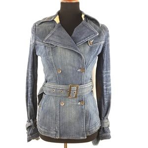 Vintage Guess Faded Wash Stretch Fitted Denim Jean