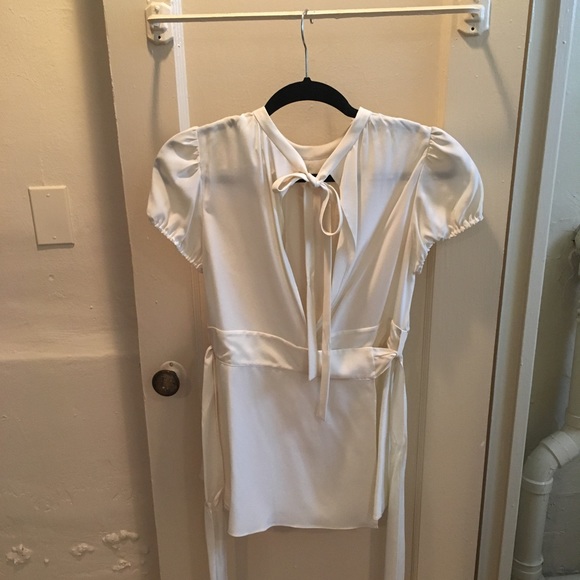 Crepe de Chine RED Valentino top - Picture 4 of 5