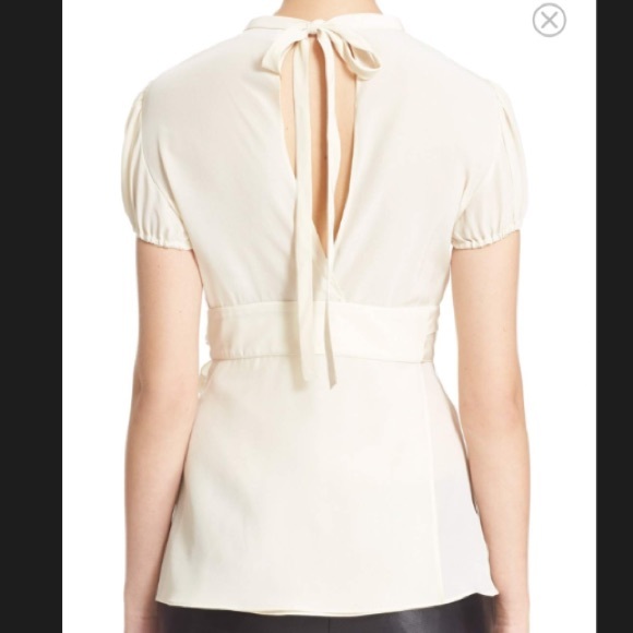 Crepe de Chine RED Valentino top - Picture 2 of 5