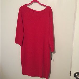 NWT long sleeve red dress