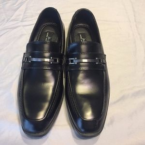 Men Black Leather Dress Shoes Size 7