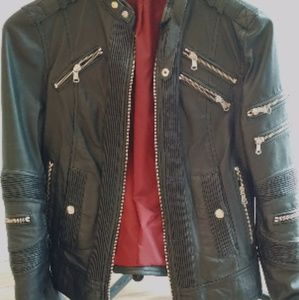 Moto leather jacket