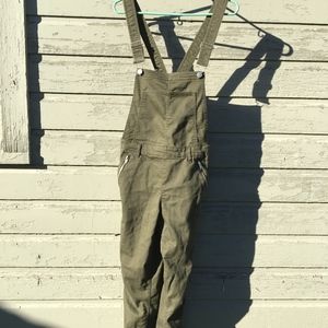 Olive green overalls