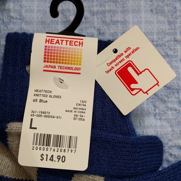 NWT Uniqlo Heatech Knitted Gloves L Buy1Get1 - Picture 4 of 4